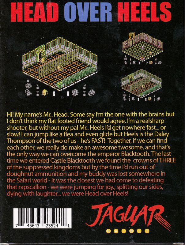 Head Over Heels box art for Jaguar